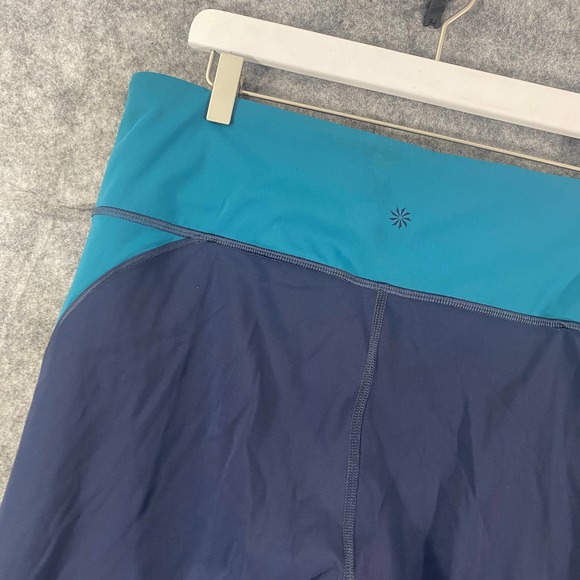 Athleta Blue and Green High-Waisted Leggings - Picture 7 of 16